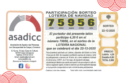 Ya disponible nuestra lotería de Navidad