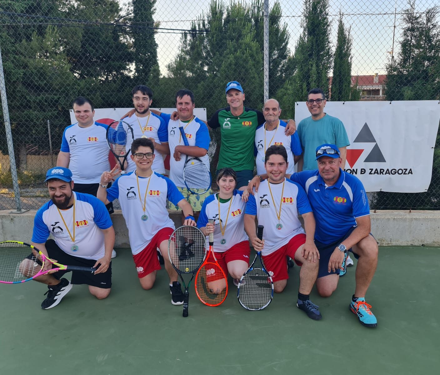 El Club de Tenis Caspe finaliza el tenis inclusivo curso 24/25 | asadicc